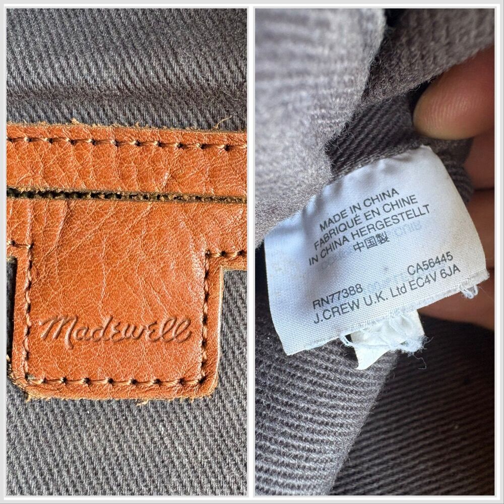 Madewell The Transport Rucksack English Saddle Brown Real Leather Large Backpack - Picture 8 of 8